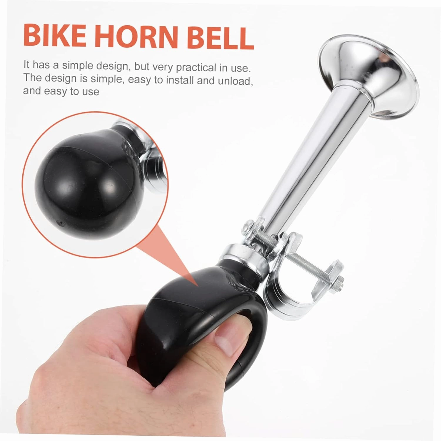 Mikinona 3pcs Bicycle Horn Air Fittings Bikes Kids' Bicycles Mountain Bike Bell Mini Ring Bell Bugle Horn Bike