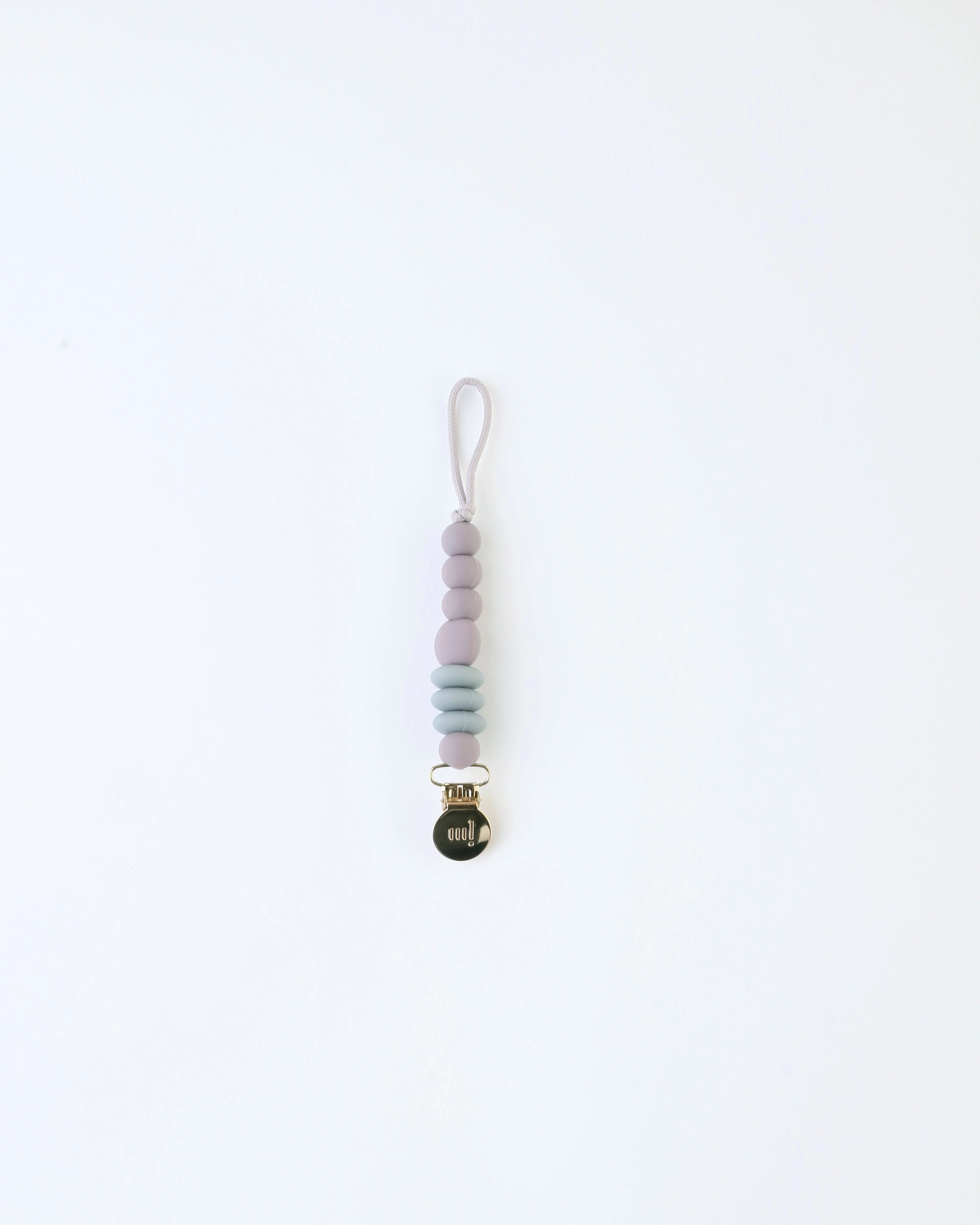 Mini Pacifier Clip — Pewter