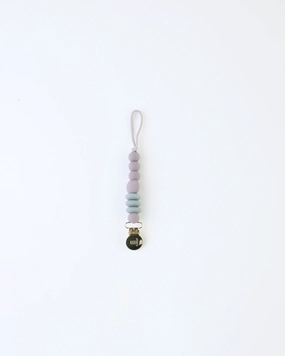 Mini Pacifier Clip — Pewter