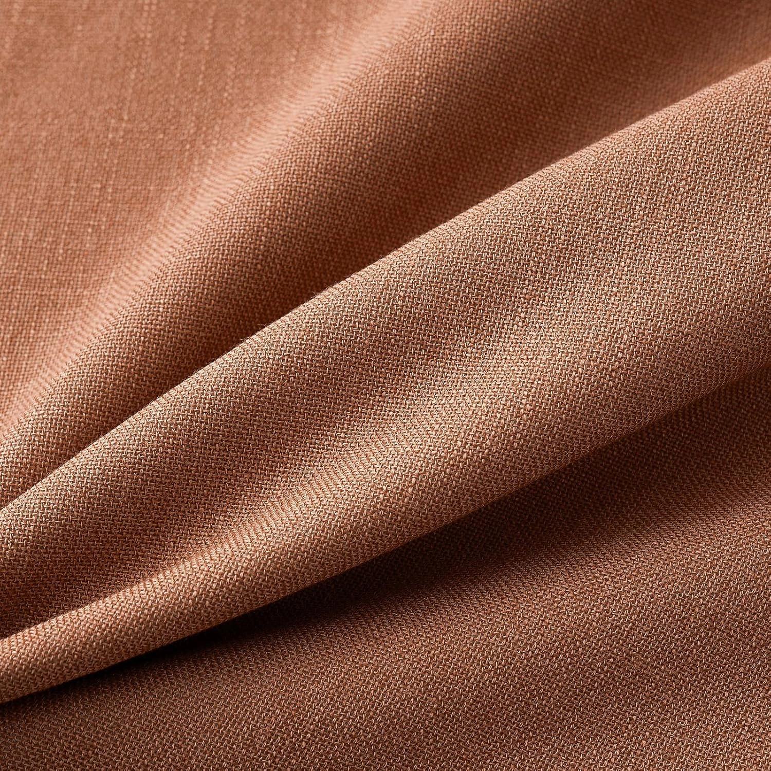 MIULEE Pack of 2 Decorative Linen Burlap Pillow Covers Farmhouse Boho Accent Pillowcases for Sofa Car Couch Bedroom Living Room Decor 20x20 Inch Rust