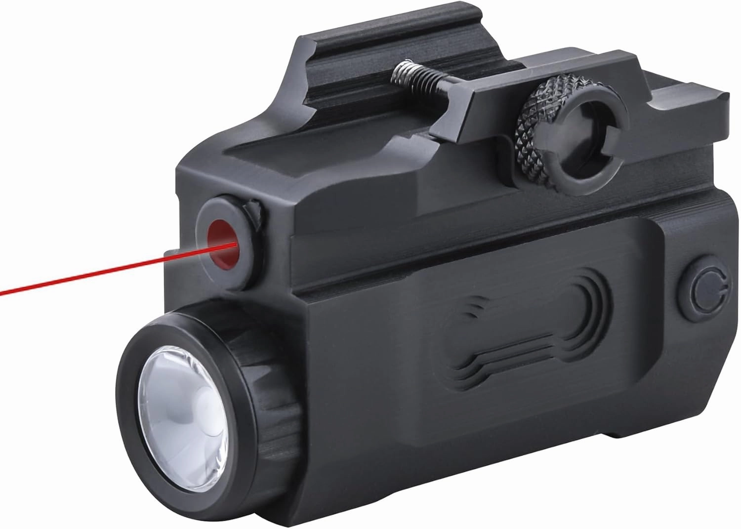 MLG-G032 Red/Green Laser Light Flashlight Sight Combo (Rechargeable)，LED 600 Lumens Tactical Flashlight with Laser，Compact Rail Mount Tactical Flashlight Laser Beams，with Strobe Mode