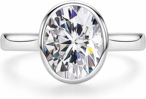 Moissanite Engagement Rings 3-5cttw Pear/Emerald/Marquise/Round/Cushion/Heart/Oval Cut D Color VVS1 S925 Sterling Silver Promise Wedding Rings for Women with Certificate Elegant Gift Packed