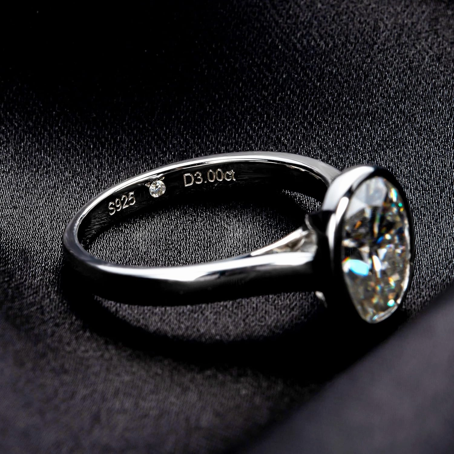 Moissanite Engagement Rings 3-5cttw Pear/Emerald/Marquise/Round/Cushion/Heart/Oval Cut D Color VVS1 S925 Sterling Silver Promise Wedding Rings for Women with Certificate Elegant Gift Packed