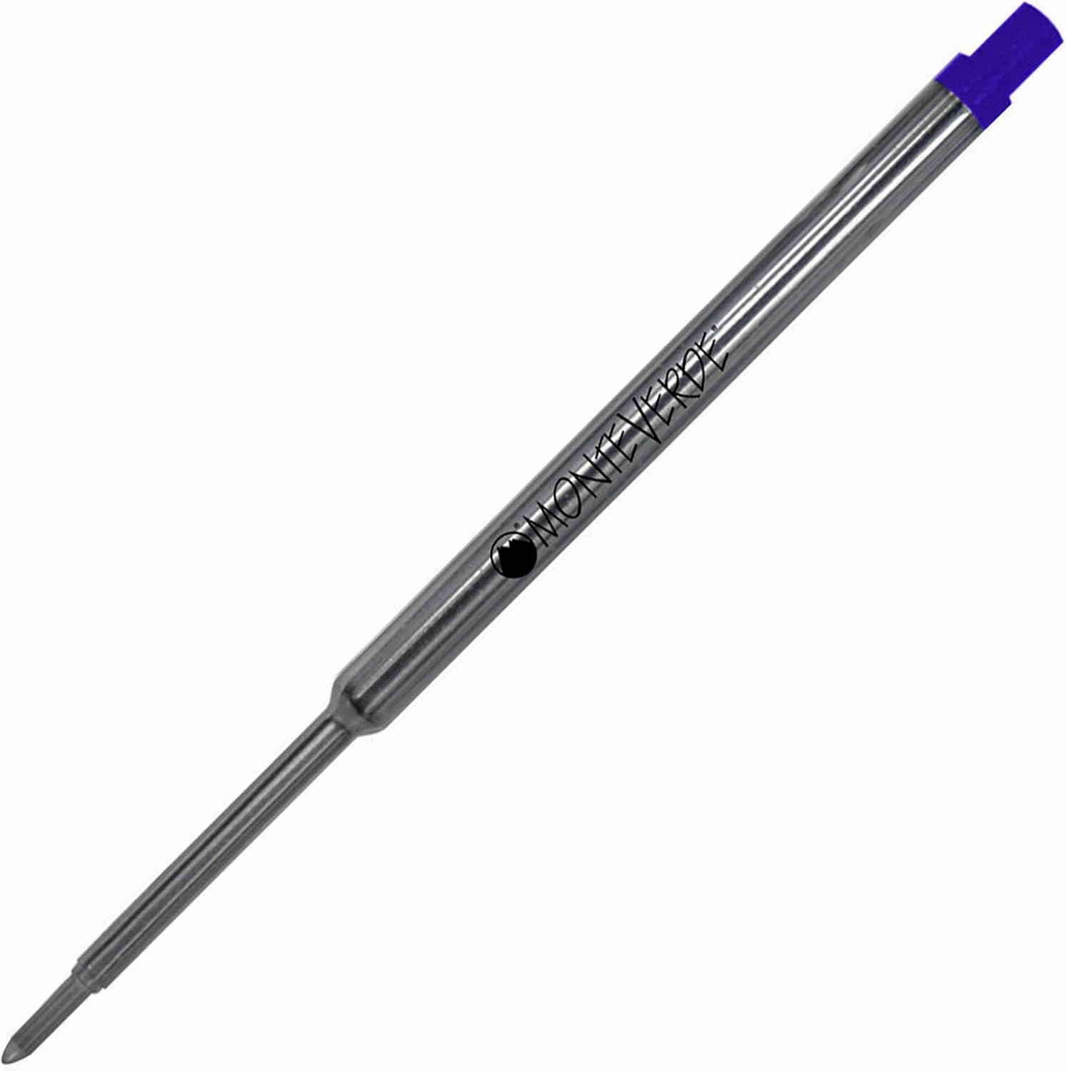 Monteverde Ballpoint Refill to Fit Waterman Ballpoint Pens, Medium Point, Soft Roll, Blue, 2 per Pack (W132BU)
