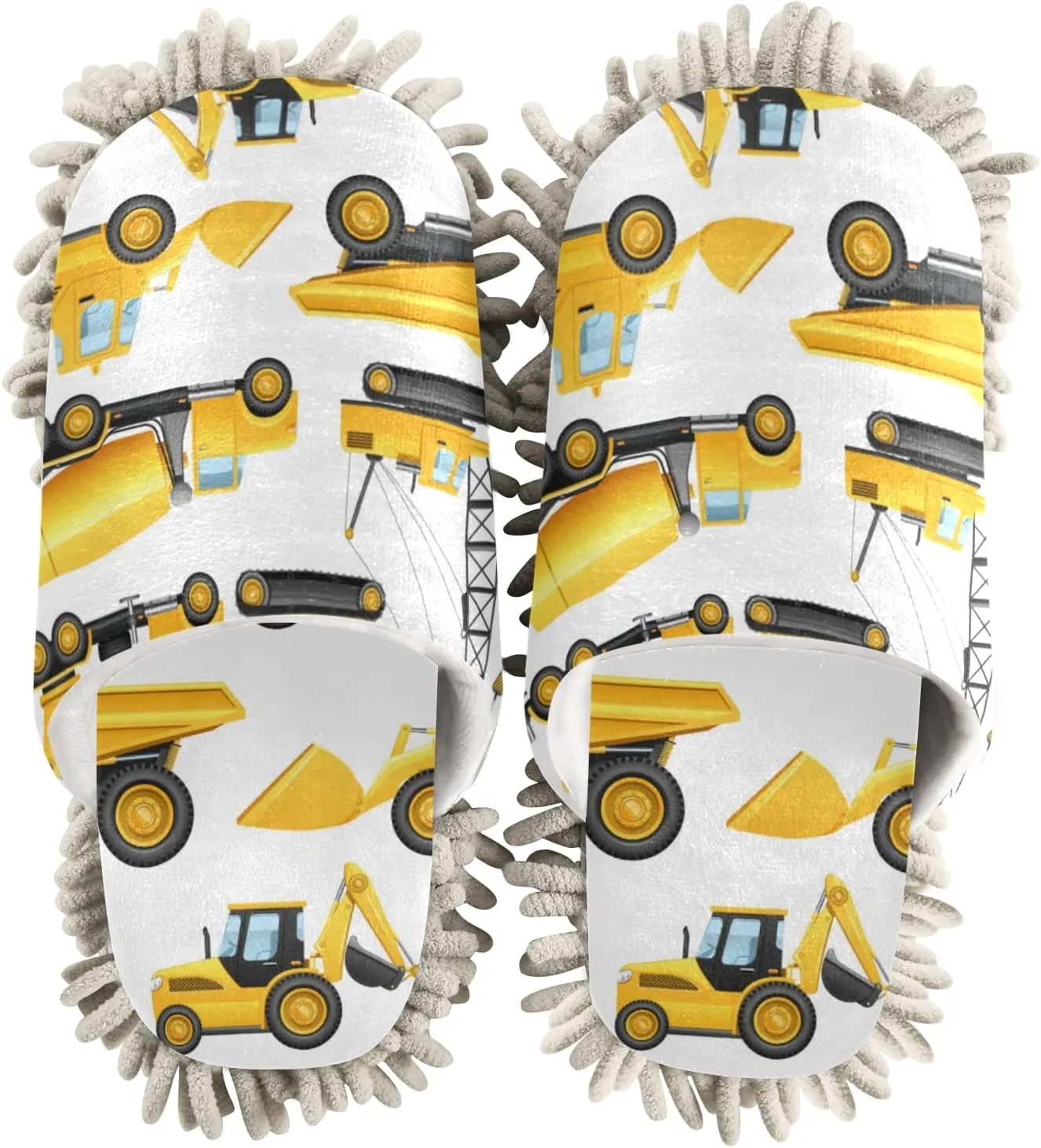 Mop Slippers Shoes, Unisex Cleaning House Slippers Spa Dusting Slippers M-L