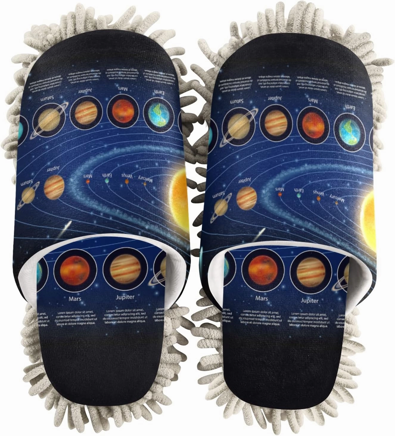Mop Slippers Shoes, Unisex Cleaning House Slippers Spa Dusting Slippers M-L