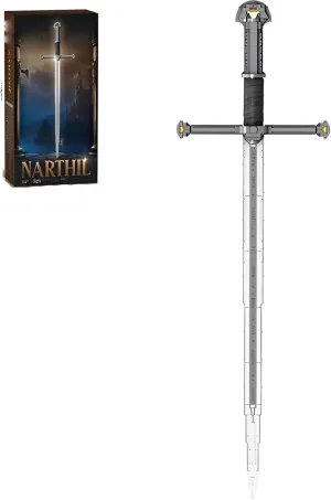 Narsils Sword Building Set, 521 PCS King Sword Model Toy, Collectible Medieval Weapons Building Blocks Set, Role Play Narthil Lord Movie Toy Gift for Adults Teens