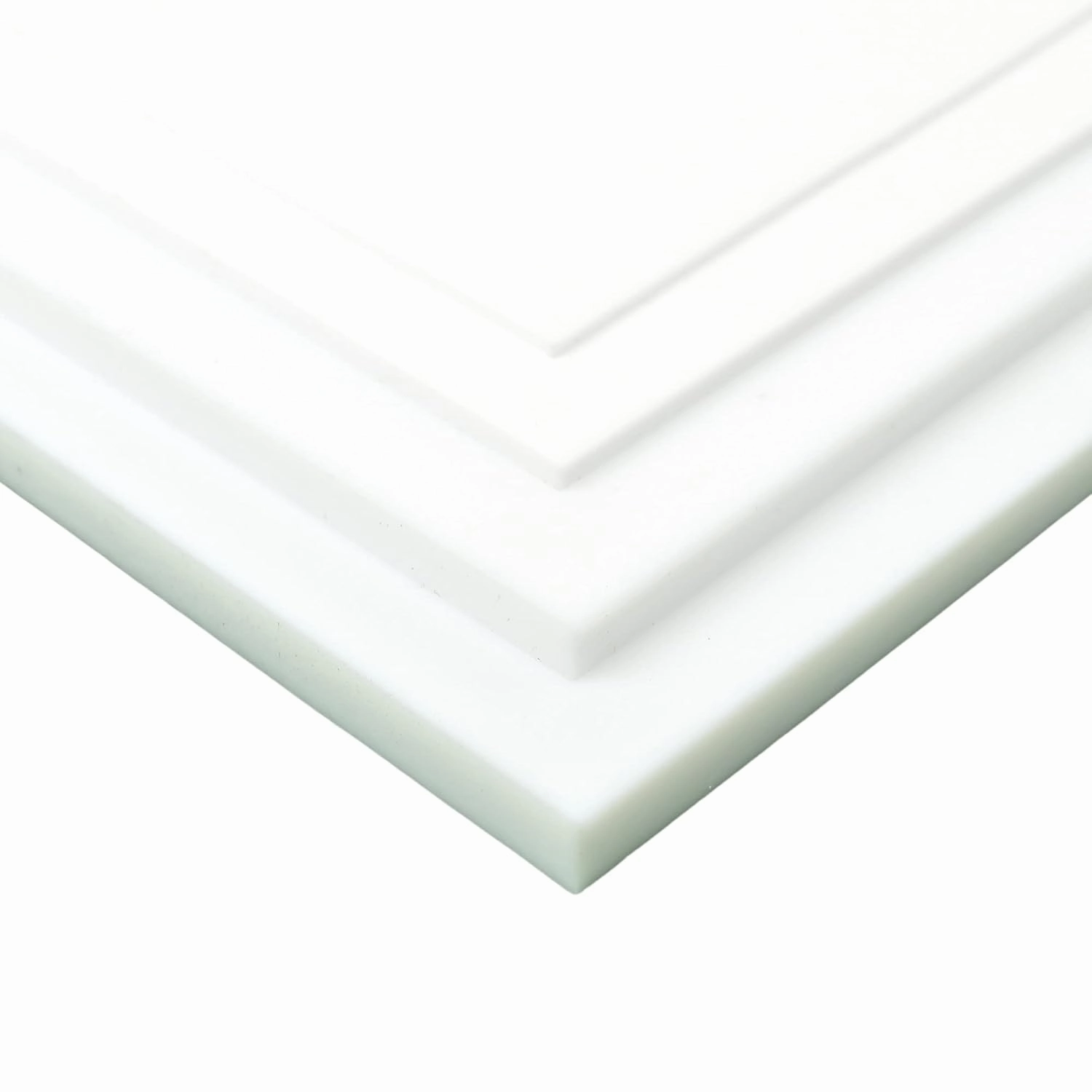 Natural White Teflon PTFE Virgin Plastic Sheet 1/16" Thick, Size 6" x 12" Formable Fluoropolymer Board Dimensions - 5.75 in x 11.75 in