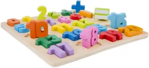 New Classic Toys Number Puzzle Educational Wooden Toys for 2 Year Old Boy and Girl Toddlers Learn How to Count