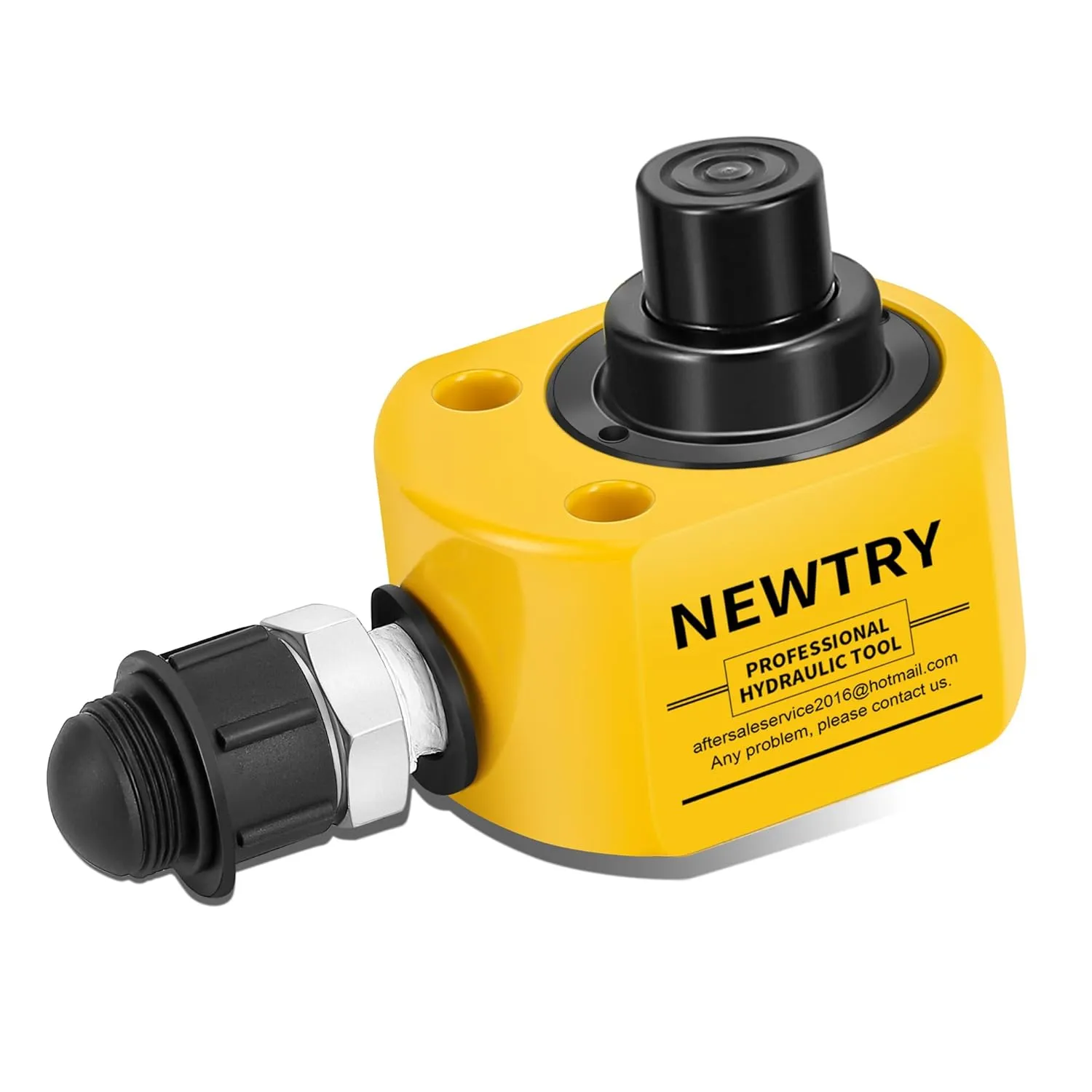 NEWTRY Hydraulic Ram Jack 10T Hydraulic Cylinder Low Profile Ram Jack Multi-Section 1” Stroke Lifting Cylinder Mini Portable for Machinery, Bridge, Construction