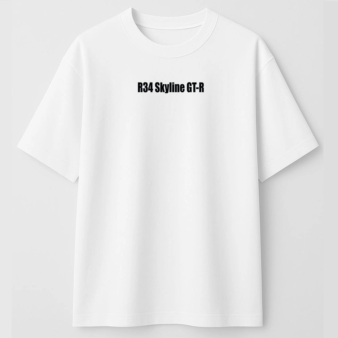 Nissan Skyline R34 GT-R Graphic Oversized T-Shirt – "Ten Second Car" Edition