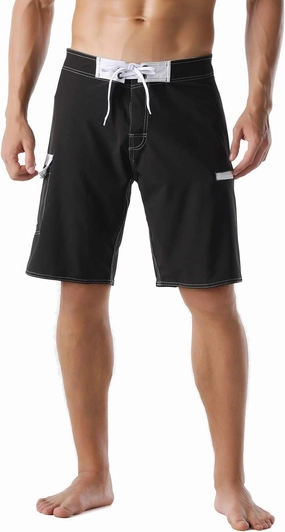 Nonwe Men's Sportwear Quick Dry Board Shorts with Lining