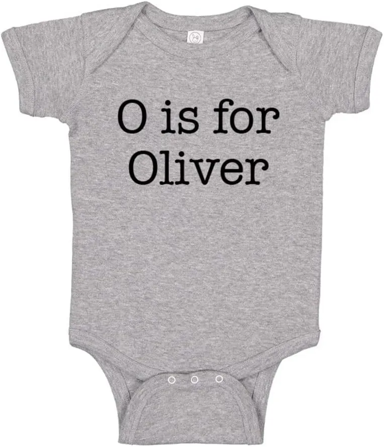 O is for Oliver Baby Infant Bodysuit