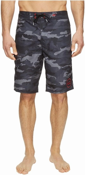 O'NEILL Men's 21 Inch Geo Print Boardshorts - Water Resistant Swim Trunks for Men with Quick Dry Stretch Fabric and Pockets