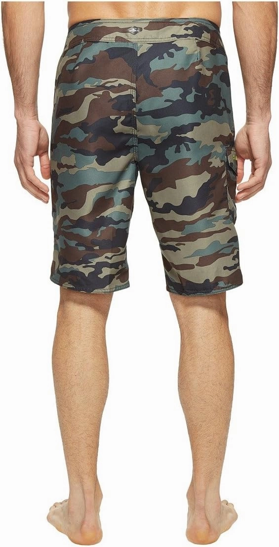 O'NEILL Men's 21 Inch Geo Print Boardshorts - Water Resistant Swim Trunks for Men with Quick Dry Stretch Fabric and Pockets