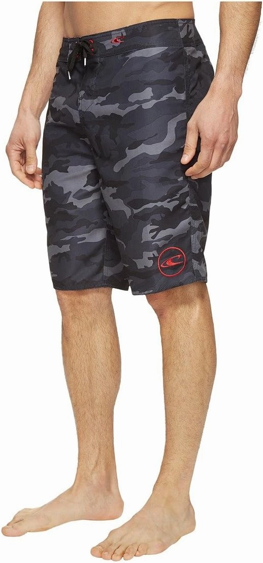 O'NEILL Men's 21 Inch Geo Print Boardshorts - Water Resistant Swim Trunks for Men with Quick Dry Stretch Fabric and Pockets