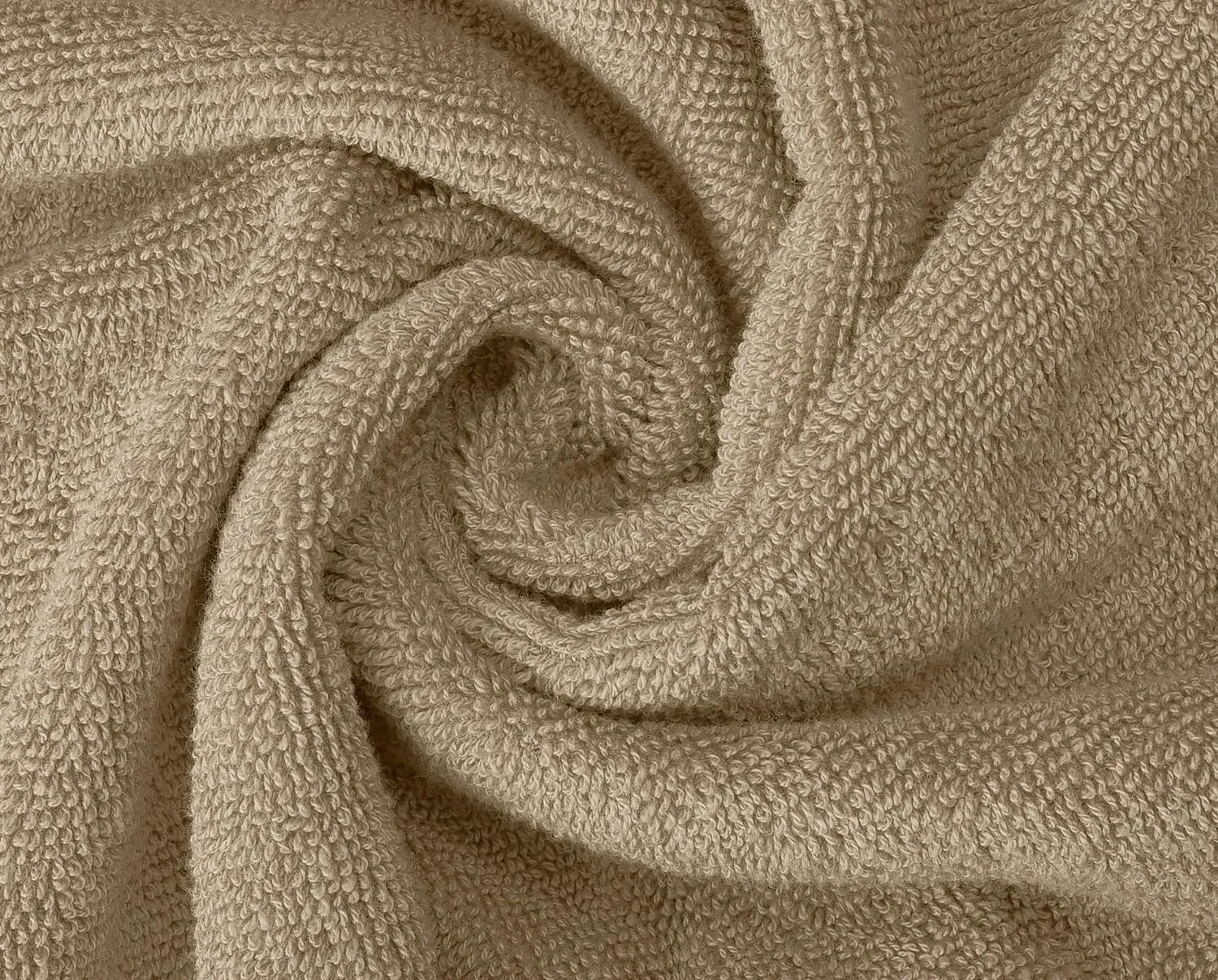 Oakias Premium Towel Set 600 GSM 6 Piece Beige - 100% Ring Spun Cotton Highly Absorbent Towels Set - Super Soft Bathroom Towel Set - Hotel Quality Double Stitched Hem - Ideal for Hotels, Spa, Gyms