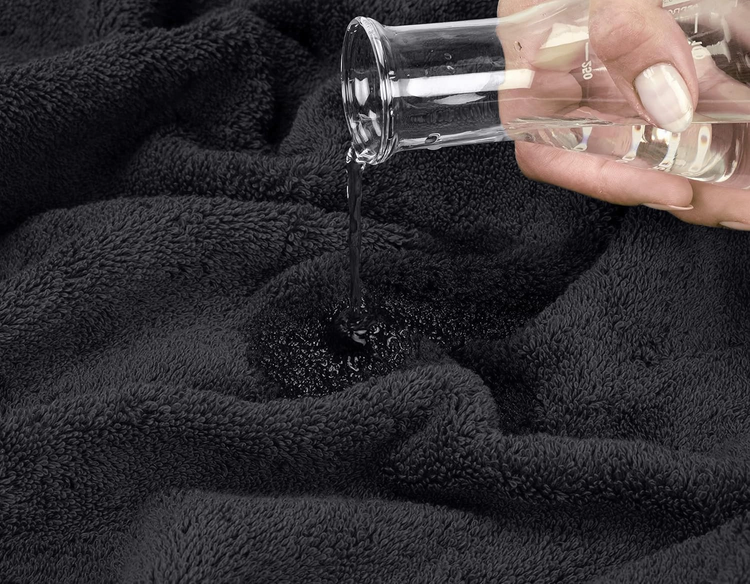 Oakias Premium Towel Set 600 GSM 6 Piece Dark Grey - 100% Ring Spun Cotton Highly Absorbent Towels Set - Super Soft Bathroom Towel Set - Hotel Quality Double Stitched Hem - Ideal for Hotels, Spa, Gyms