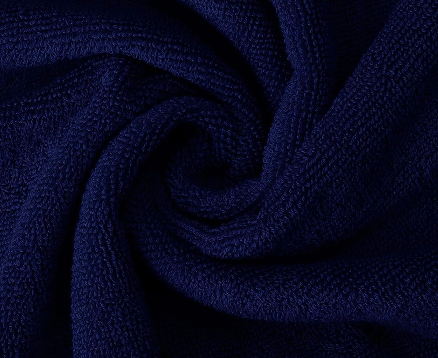 Oakias Premium Towel Set 600 GSM 6 Piece Navy Blue - 100% Ring Spun Cotton Highly Absorbent Towels Set - Super Soft Bathroom Towel Set - Hotel Quality Double Stitched Hem - Ideal for Hotels, Spa, Gyms