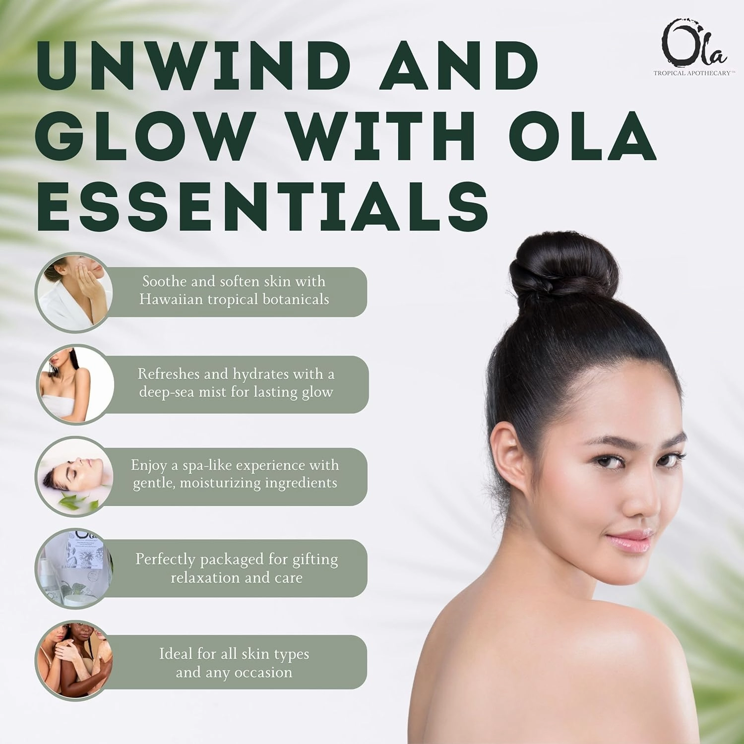 Ola Tropical Apothecary Coconut Gift Set - Body Butter, Deep Sea Mist, and Bath Ritual