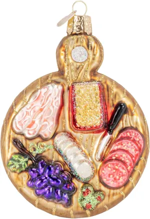 Old World Christmas Charcuterie Board Glass Blown Christmas Tree Ornament