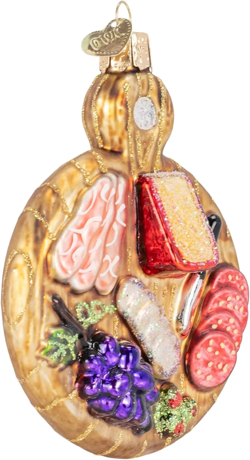 Old World Christmas Charcuterie Board Glass Blown Christmas Tree Ornament