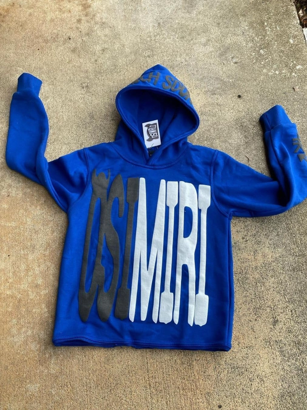 OSIMIRI Letter Print Oversized Hoodie For Both Men And Women Pullover Sweatshirt Harajuku Star Jacket Streetwear