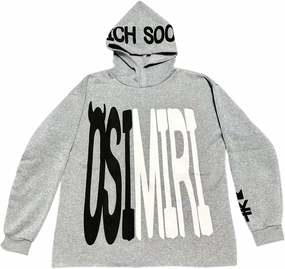 OSIMIRI Letter Print Oversized Hoodie For Both Men And Women Pullover Sweatshirt Harajuku Star Jacket Streetwear