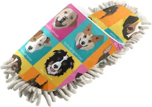 Oyihfvs Mop Slippers Shoes, Unisex Cleaning House Slippers Spa Dusting Slippers M-L
