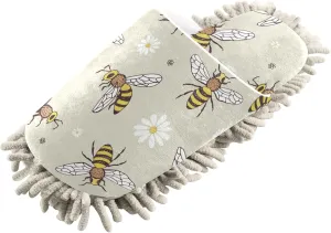 Oyihfvs Mop Slippers Shoes, Unisex Cleaning House Slippers Spa Dusting Slippers M-L