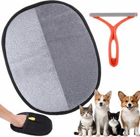 Palksky Double-Sided Pet Hair Gloves 2Pack