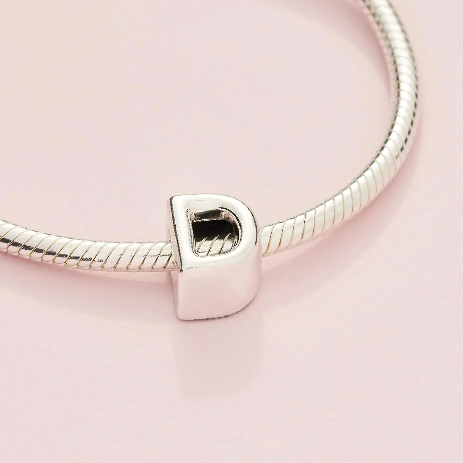 Pandora Alphabet Charm - Compatible Moments - Gift for Her - Made with Sterling Silver - with Gift Box