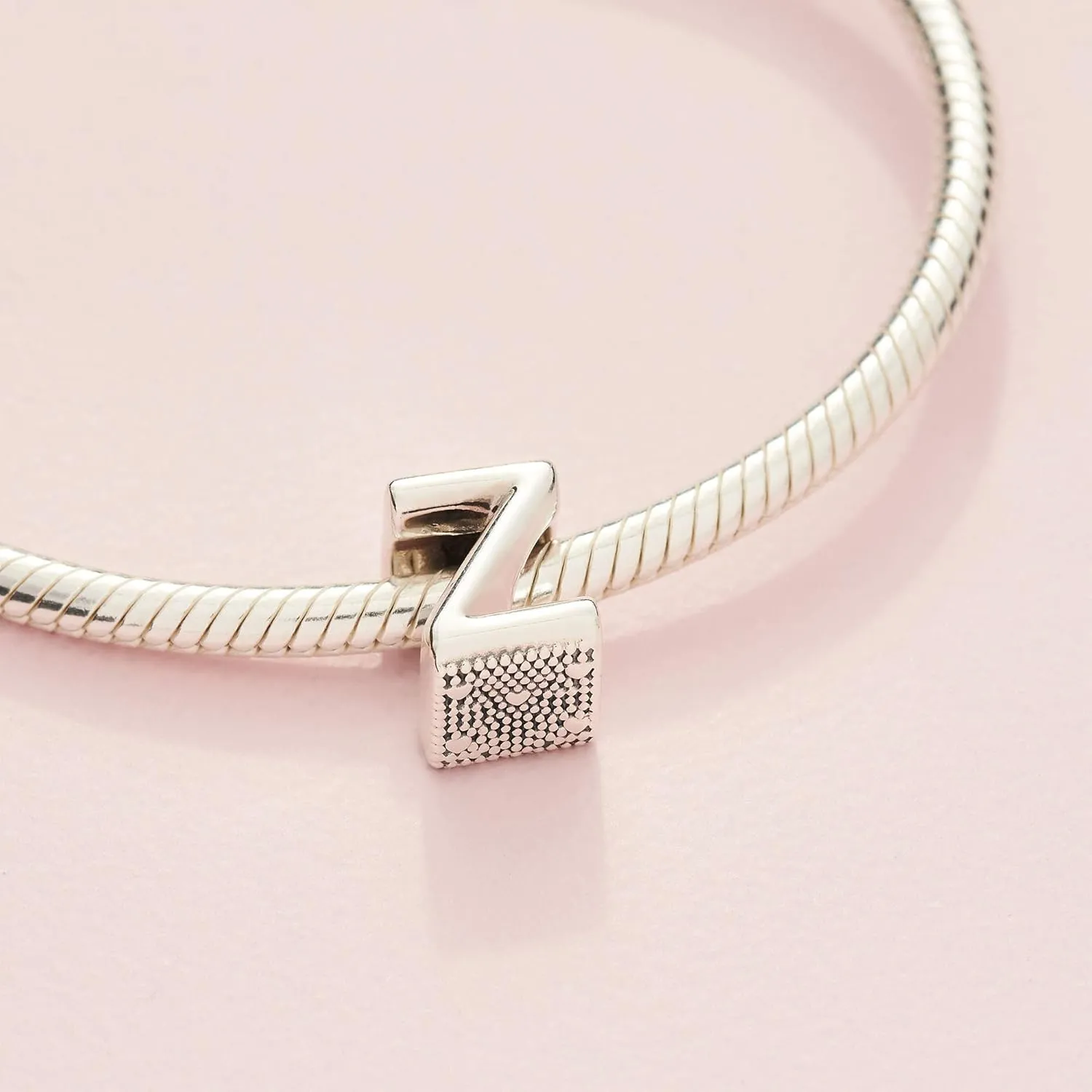Pandora Alphabet Charm - Compatible Moments - Gift for Her - Made with Sterling Silver - with Gift Box