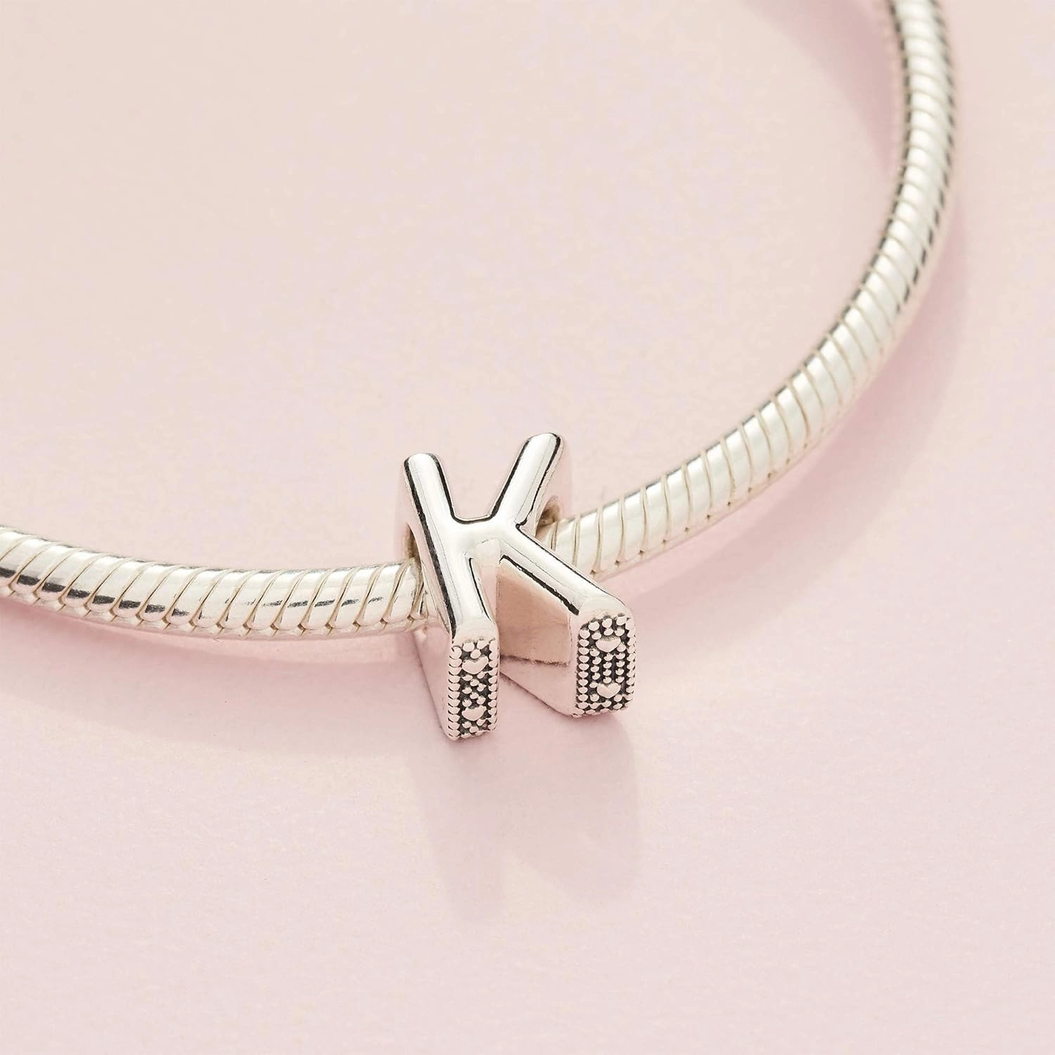 Pandora Alphabet Charm - Compatible Moments - Gift for Her - Made with Sterling Silver - with Gift Box