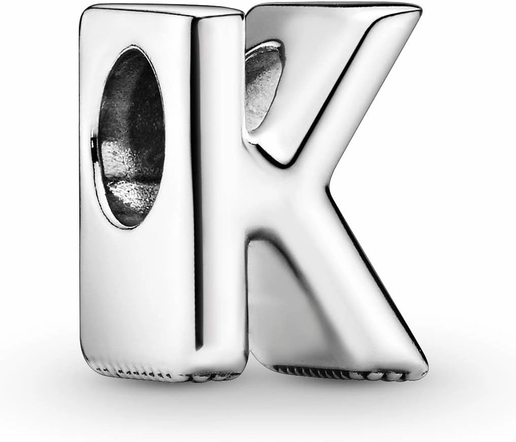Pandora Alphabet Charm - Compatible Moments - Gift for Her - Made with Sterling Silver - with Gift Box