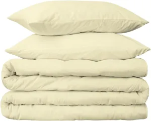 Peru Pima Duvet Cover Set – King/Cal King, 100% Peruvian Pima Cotton, Percale, 415 Thread Count, Cooling & Breathable, Hidden Zipper, Hotel-Quality Soft Bedding, 3 Pieces, Ivory