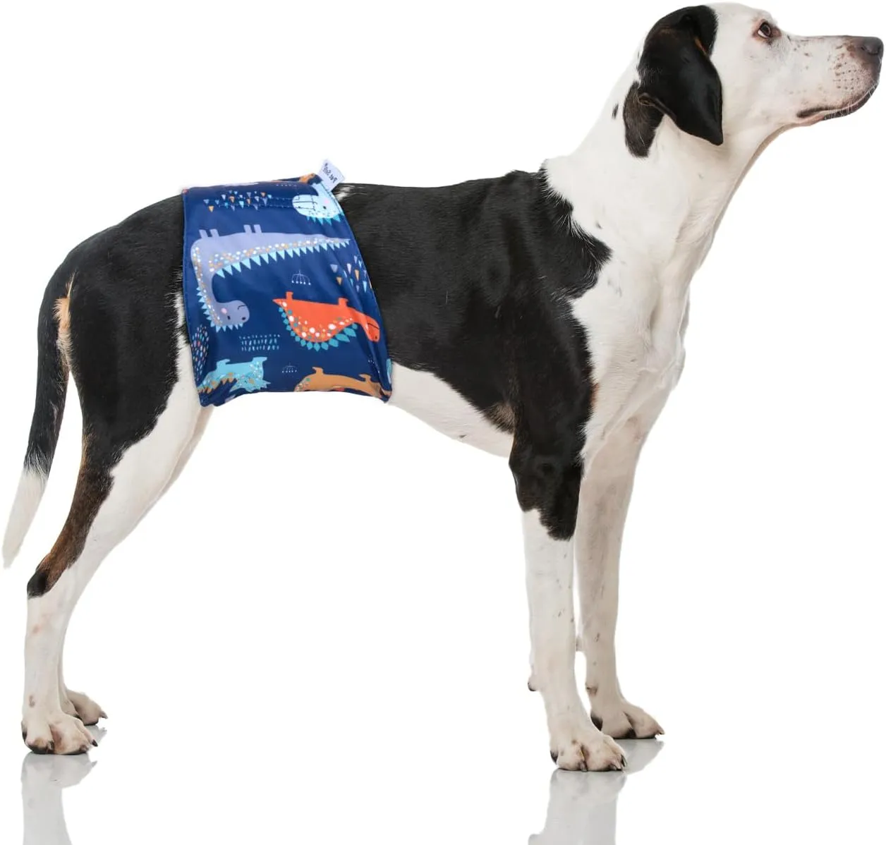 Pet Soft Dog Belly Band - 3 Packs Reusable Dog Diapers Male|Male Dog Diapers Belly Wraps - Washable Dog Belly Bands for Male Dogs(Dino, S)