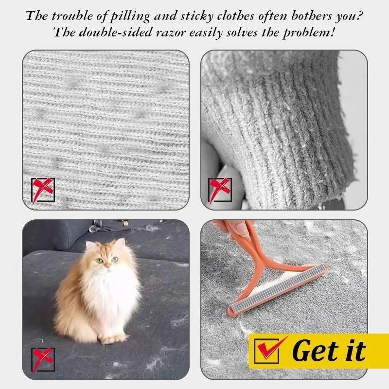 Pet Hair Remover Brush Reusable Lint Scraper