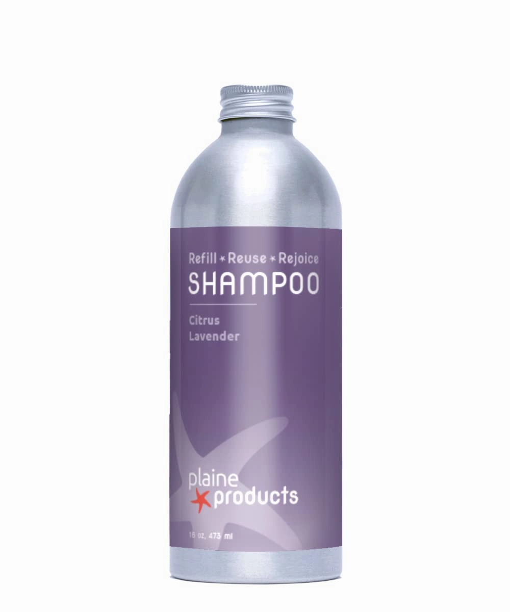 Plaine Products Eco-Friendly Shampoo - Citrus Lavender - Sulfate Free, 16 oz (Refill Bottle)