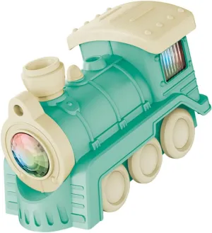 Playful Electric Train Toy Bulk Pack Musical Design Train Toy Blowing Train Model for Boys and Girls Sturdy Plastic Green Hand Safe