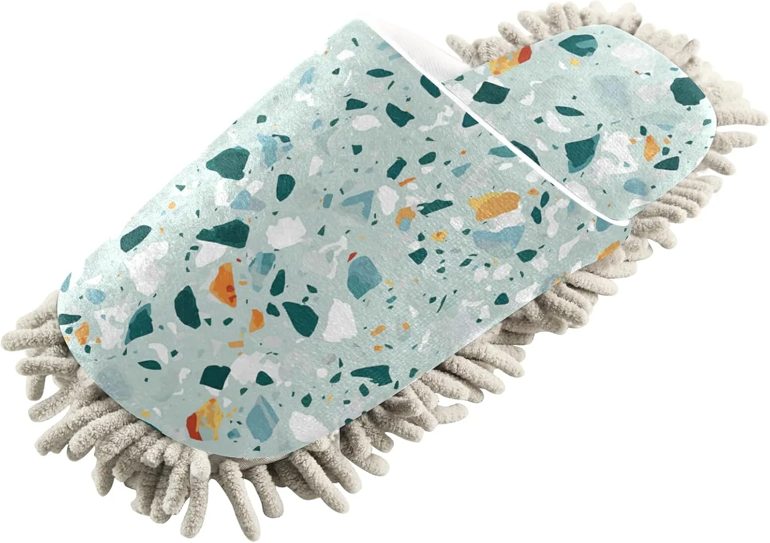 Poeticcity Mop Slippers Shoes, Unisex Cleaning House Slippers Spa Dusting Slippers M-L