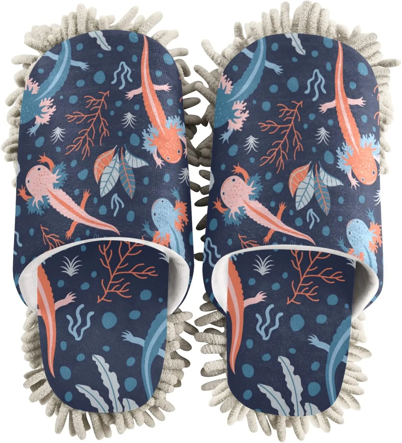 Poeticcity Mop Slippers Shoes, Unisex Cleaning House Slippers Spa Dusting Slippers M-L