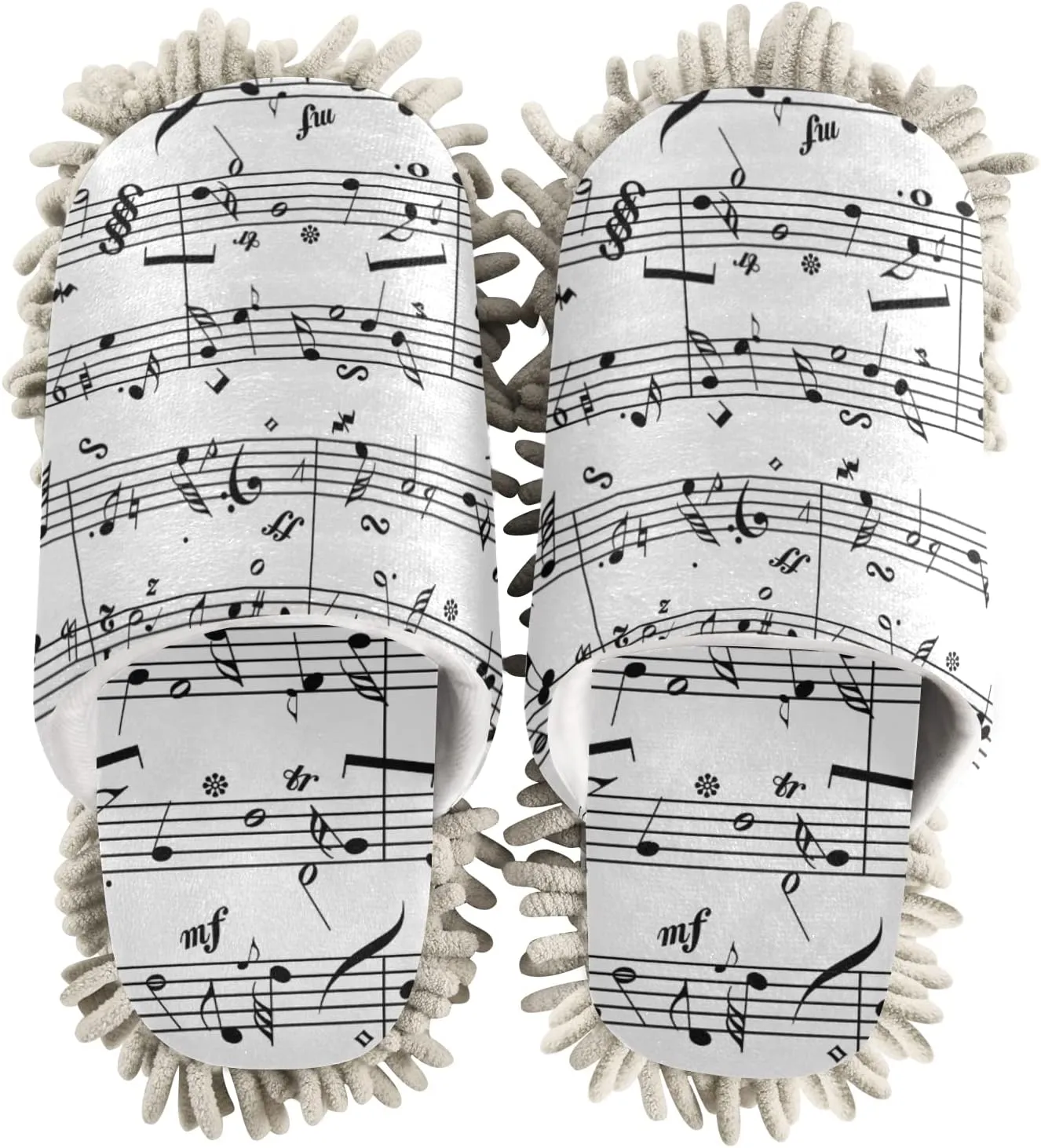 Poeticcity Mop Slippers Shoes, Unisex Cleaning House Slippers Spa Dusting Slippers M-L