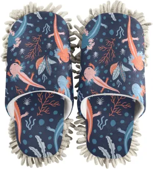 Poeticcity Mop Slippers Shoes, Unisex Cleaning House Slippers Spa Dusting Slippers M-L