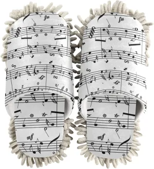 Poeticcity Mop Slippers Shoes, Unisex Cleaning House Slippers Spa Dusting Slippers M-L