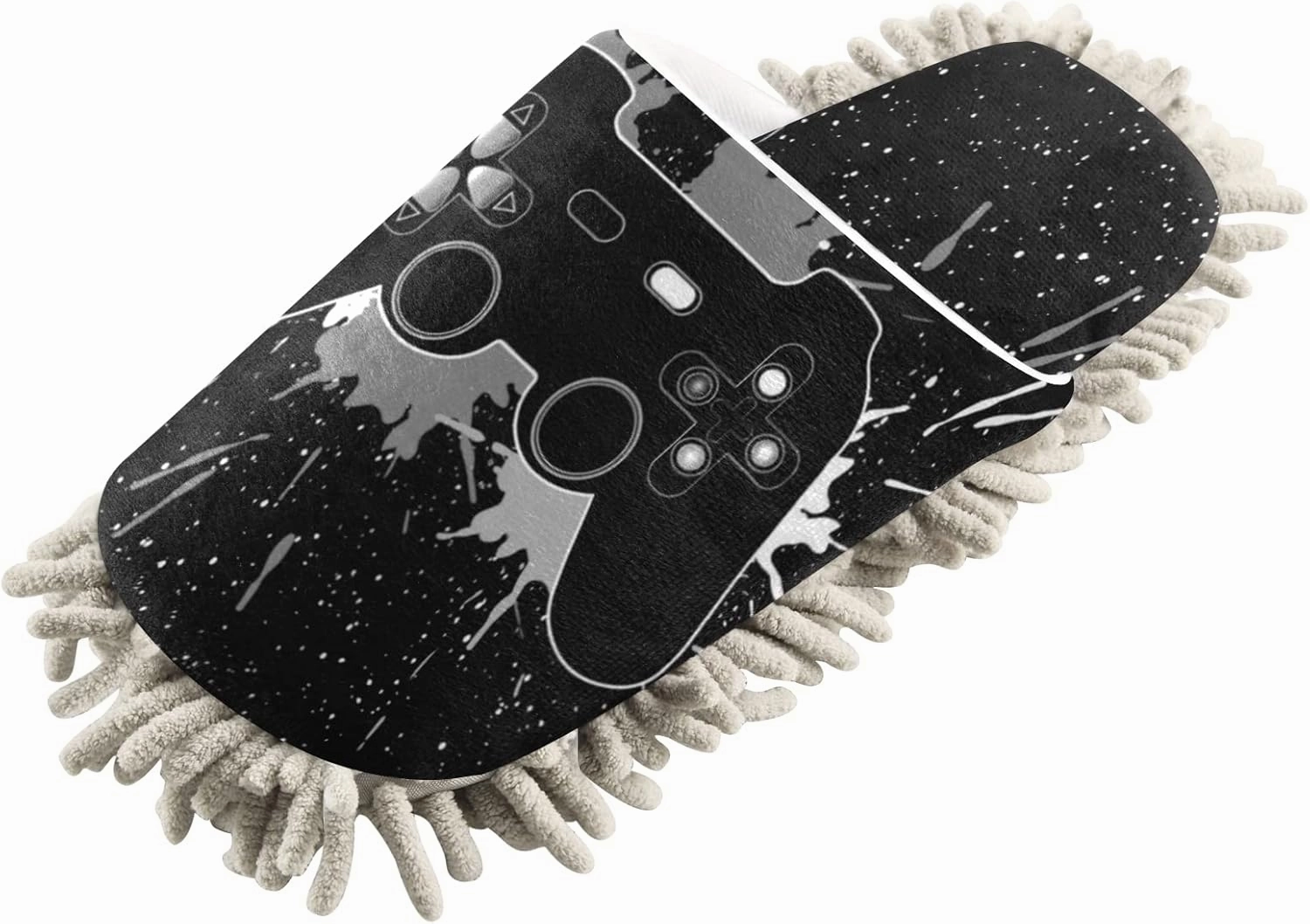 Poeticcity Mop Slippers Shoes, Unisex Cleaning House Slippers Spa Dusting Slippers M-L