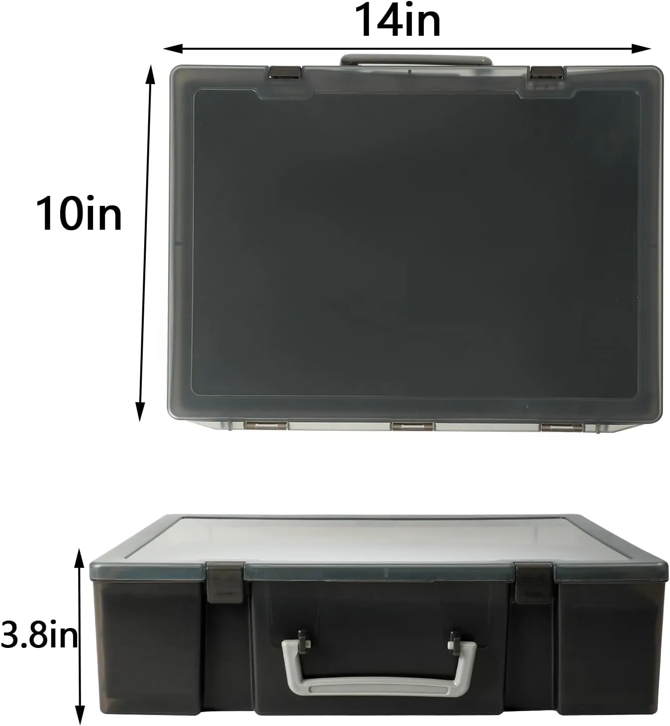 Portable Miniature Figure Storage & Carrying Case - 4 Foam Layers fits 108 Infantry Minis & Pick & Pluck for Large Figures Black Small