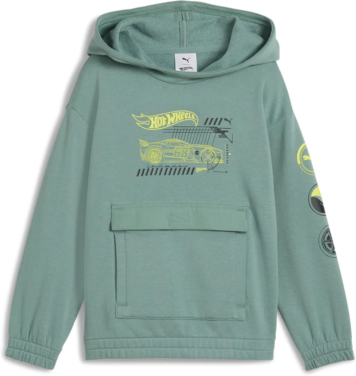 PUMA Boys' Hot Wheels Relaxed Cotton Graphic Hoodie