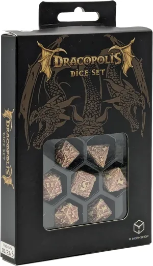 Q-Workshop Dracopolis Dice Set The Yuacatan Featherwing - Dice Accessory for Tabletop Board Card Games - for 1  Players and Ages 14 