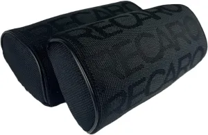 Q1-TECH, 2PCS JDM Bride Recaro Racing Gradation for Car Seat Neck Rest Headrest Pillow Fabric Bucket seat Material (Recaro/Black)